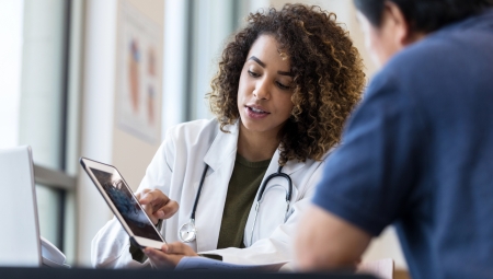 Consultation between doctor and patient