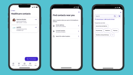 Visualizzazione dell'elenco dei preferiti nell'app