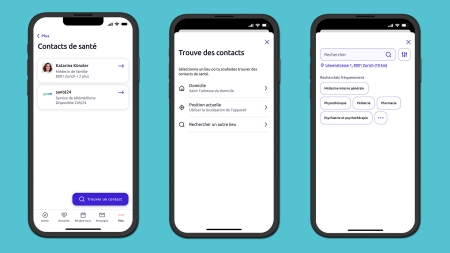 Présentation de la liste des favoris dans l'app